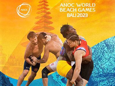 ANOC World Beach Games wrestling graphic