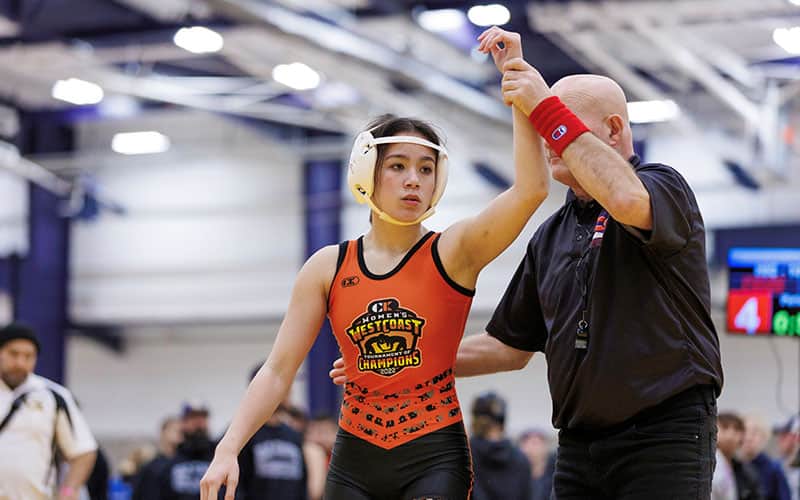 Action image from Women's West Coast Tournament of Champions.