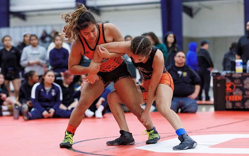 Action from the college division of the Women's West Coast Tournament of Champions