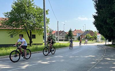 Bike riding in Slovenia