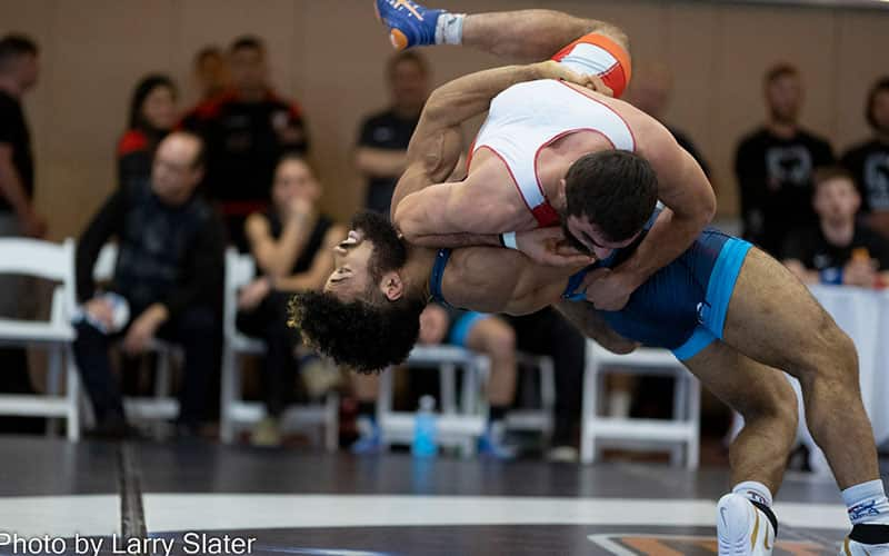 Jesse Porter (NYAC) tosses an opponent at the 2022 Bill Farrell Memorial International.