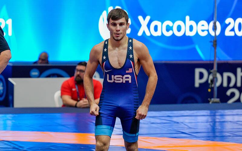 Camden Russell (USA) at the 2022 U23 World Championships