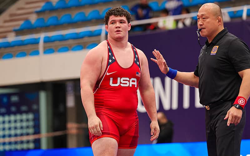 Cohlton Schultz (USA) at the 2022 U23 World Championships.