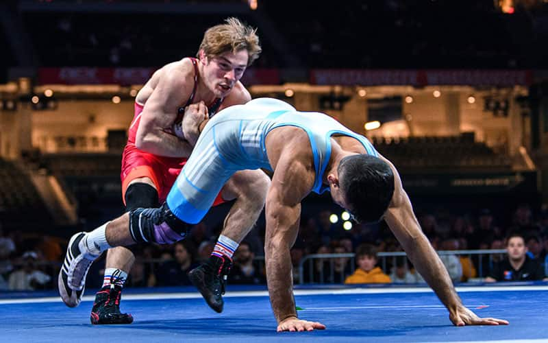 Joey McKenna (USA) competes at the Bout at the Ballpark