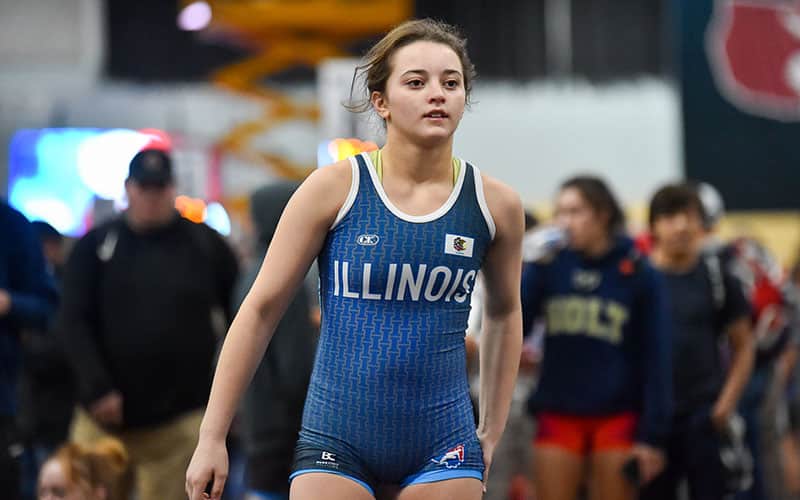 Angelina Cassioppi (IL) at the 2022 Brian Keck Memorial Preseason Nationals.
