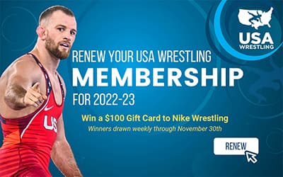 David Taylor featured on USA Wrestling membership graphic