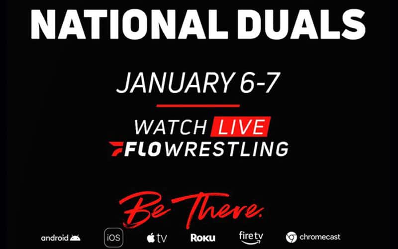 NWCA Multi-Division National Duals graphic with FloWrestling