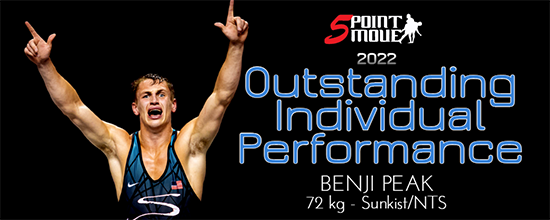 Five Point Move Graphic: Benji Peak wins Outstanding Individual Performance award