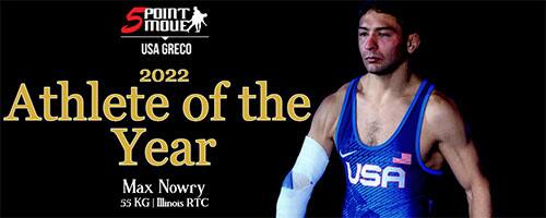 Max Nowry Five Point Move Athlete of the Year Graphic