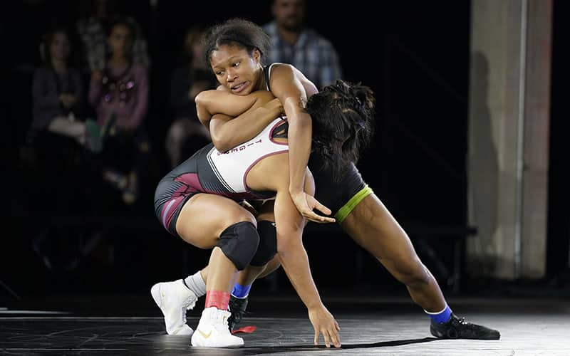 Action image from Life vs. Campbellsville dual meet on FloWrestling