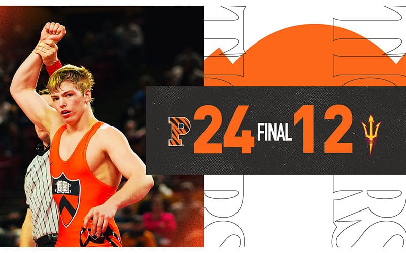 Princeton defeats Arizona State graphic