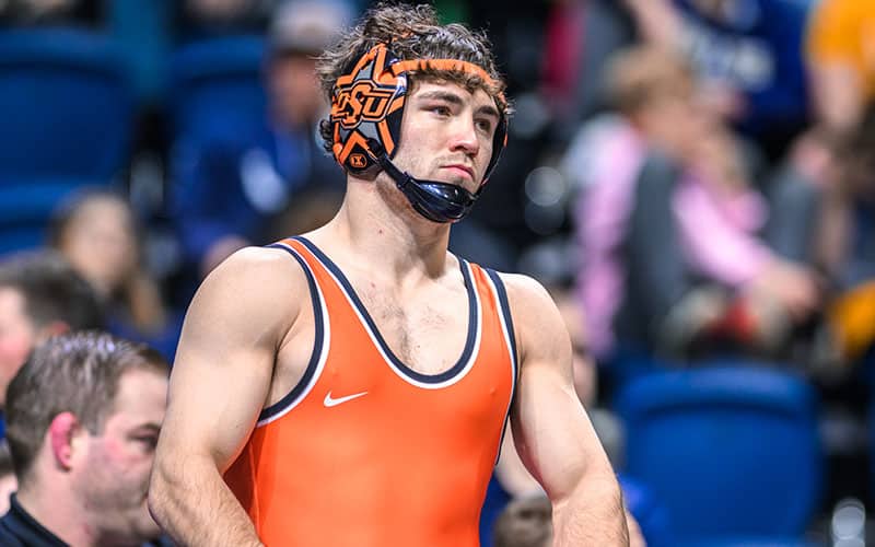 Daton Fix (Oklahoma State) competition portrait from Southern Scuffle.