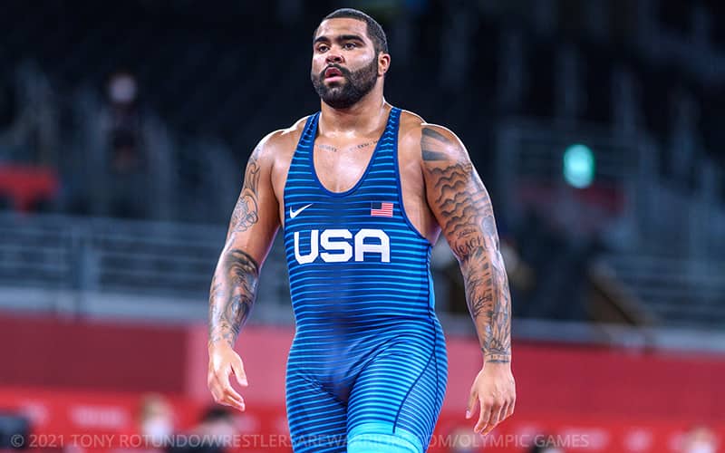 Gable Steveson at the 2020 Olympic Games in Tokyo, Japan. Photo: Tony Rotundo, WrestlersAreWarriors.com.