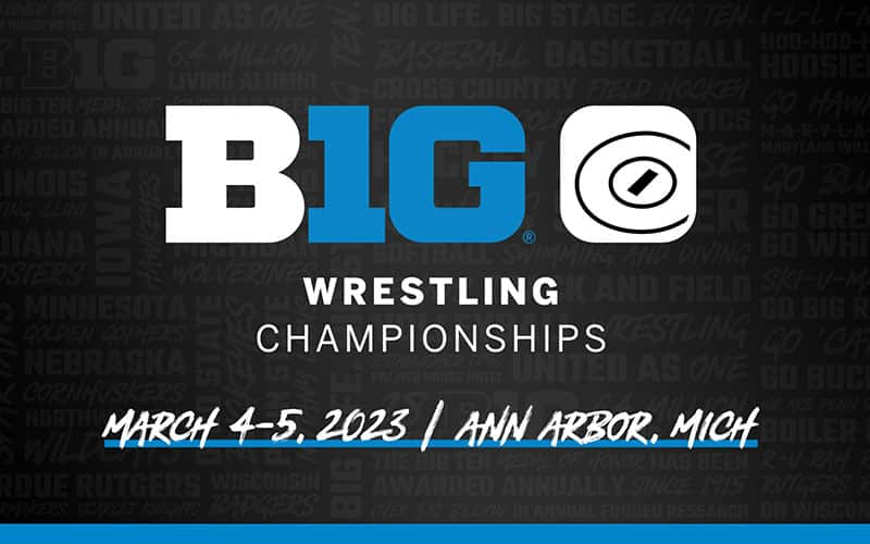 2023 Big Ten Wrestling Championships graphic