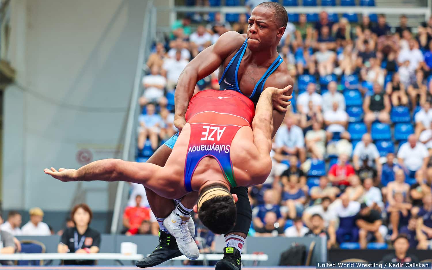Kamal Bey faces Sanan Suleymanov of Azerbaijan at the Polyák Imre & Varga János Memorial
