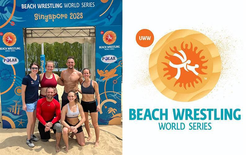 Singapore USA Beach Team and Beach World Series Logo