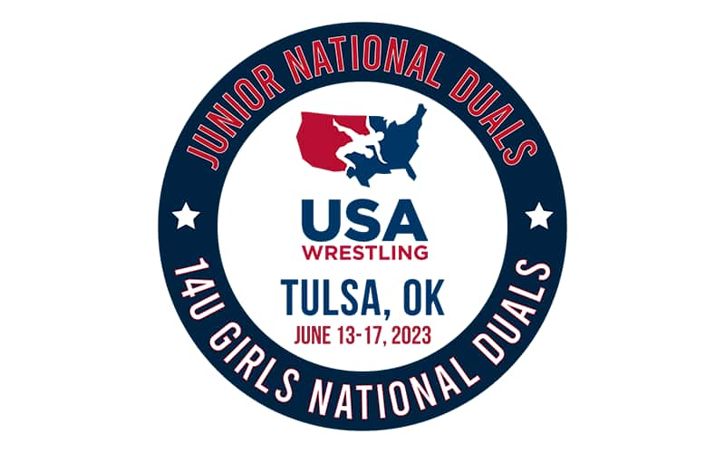 Junior National Duals and 14U Girls National Duals logo