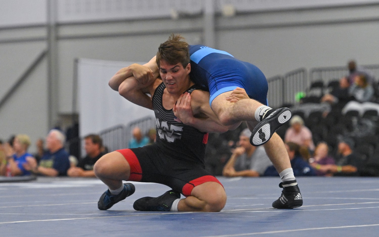 Wisconsin faces Oklahoma in the Pool A finals at the Junior Freestyle National Duals.