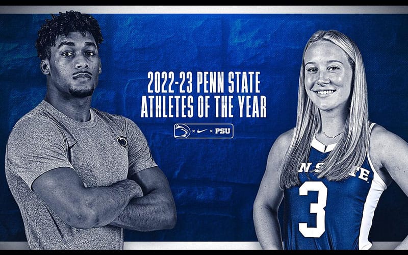 Penn State Athlete of the Year graphic featuring Carter Starocci