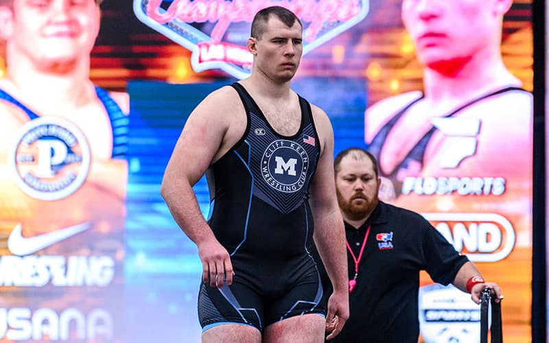 Adam Coon entrance at the 2023 U.S. Open. Photo by Tony Rotundo, wrestlersarewarriors.com.