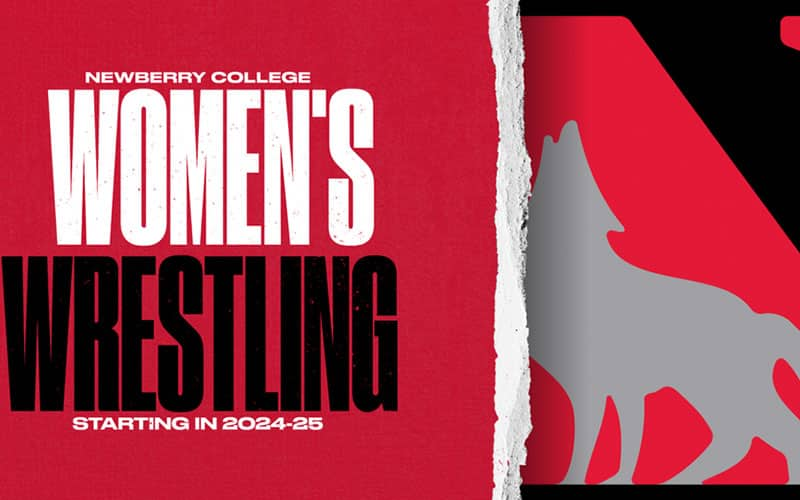 Newberry College women's wrestling graphic