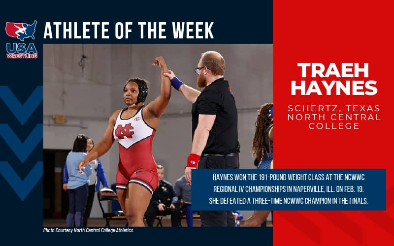 Traeh Haynes (North Central) Athlete of the Week Graphic