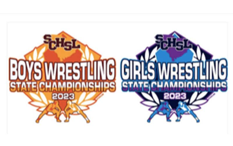 Logos for the 2023 South Carolina Boys and Girls State Championships