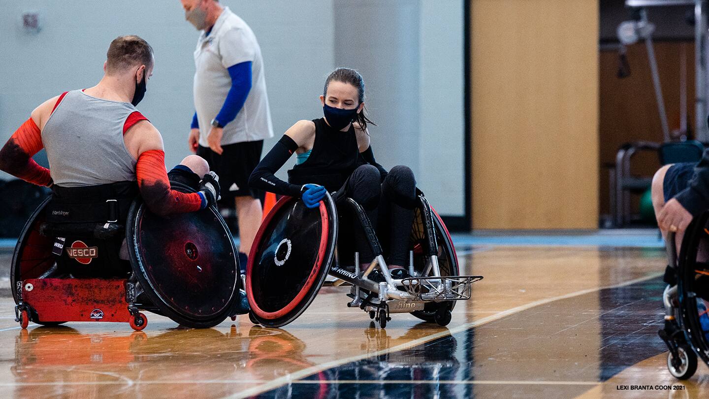 Team USA  In Male Dominated Wheelchair Rugby, Sarah Adam And Liz