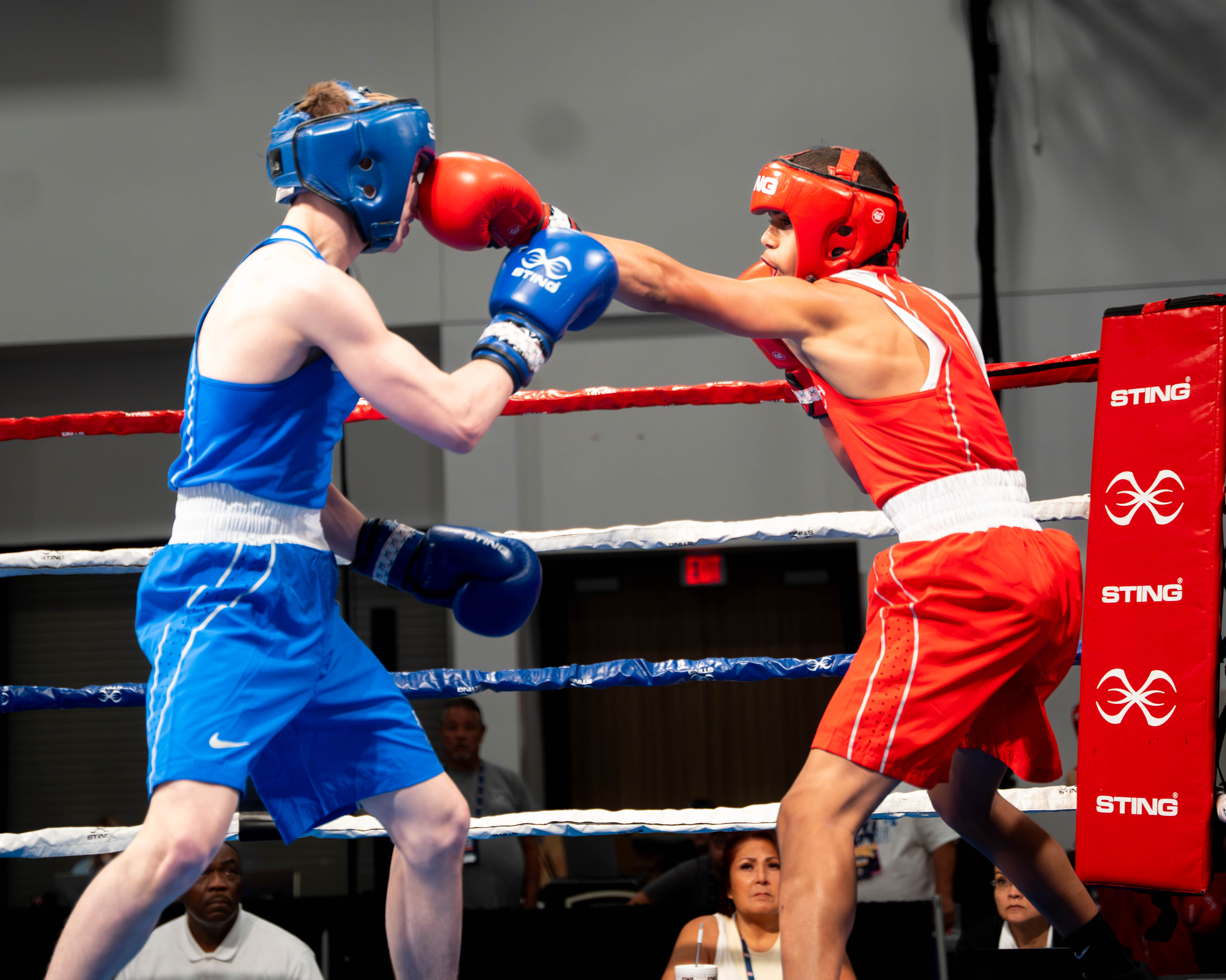 Fighting Sports USA Boxing Competition Headgear (チーク) レッド Fight of the Night: The Battle of New Mexico | USA Boxing