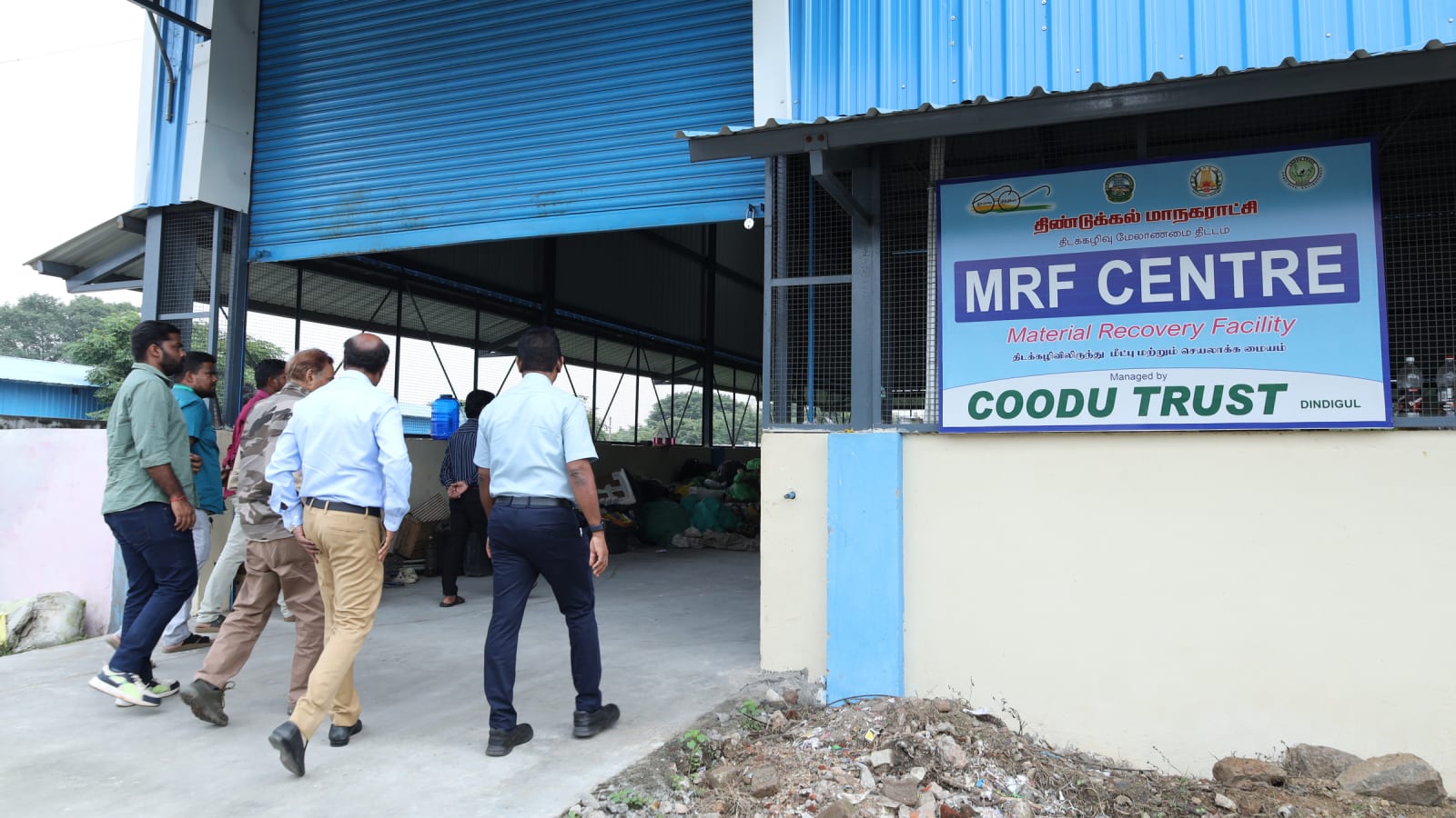 The Material Recovery Facility in Dindigul, managed by Coodu Trust