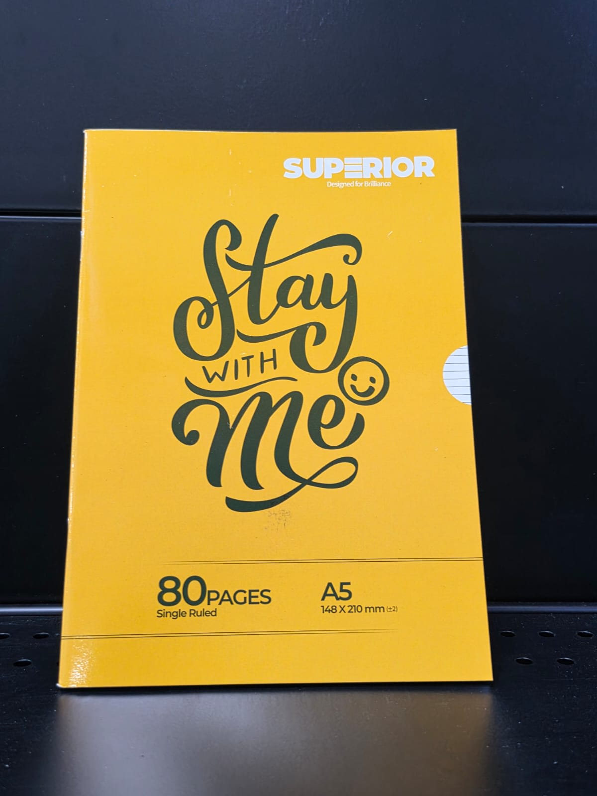 Superior A5  single rule 80p