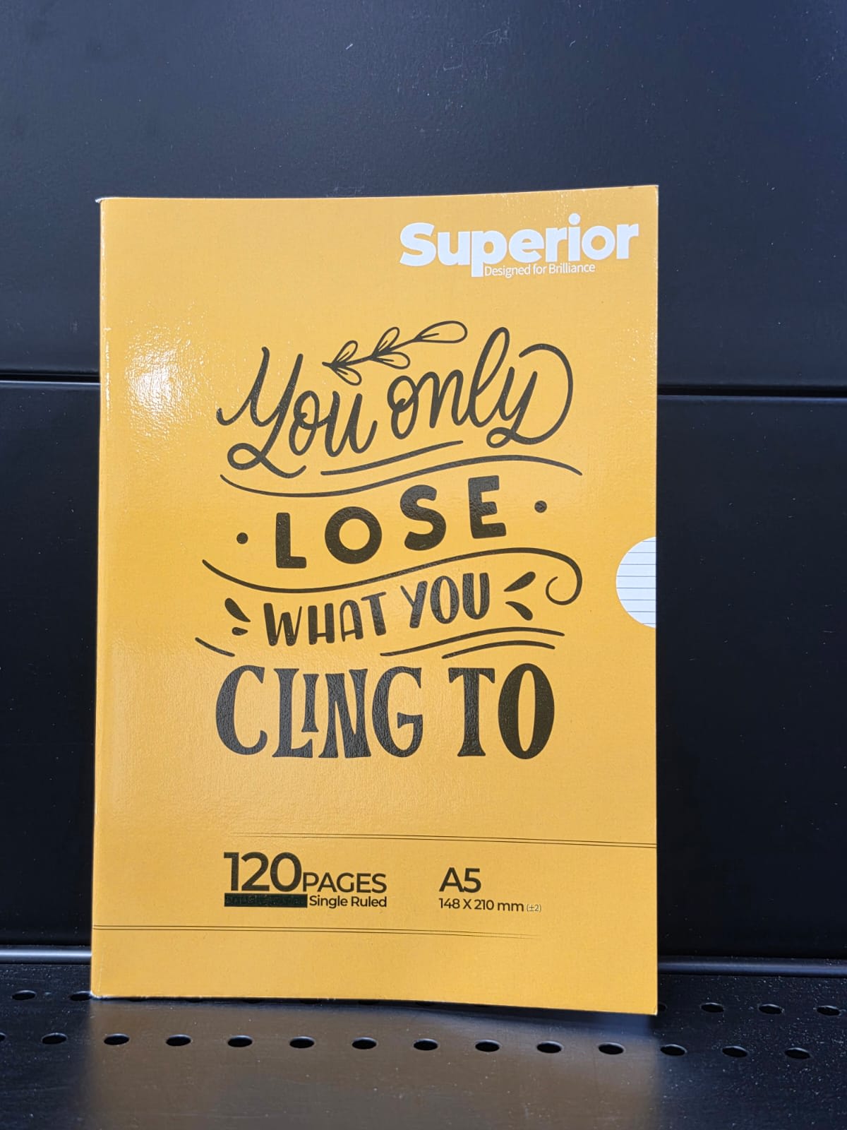 Superior A5 single rule 120p