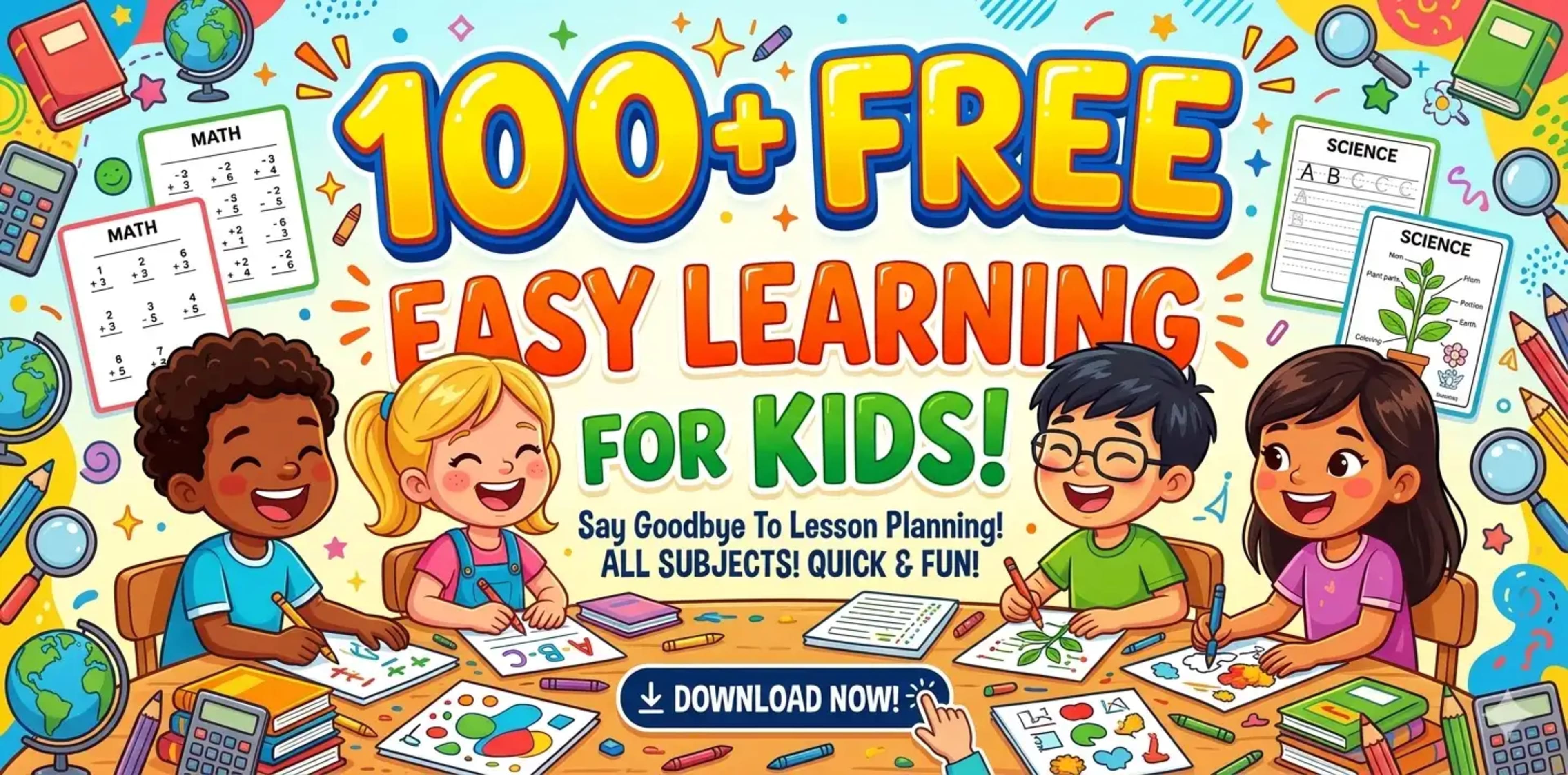 Say Goodbye To Lesson Planning: 100+ Free Worksheets For Easy Learning