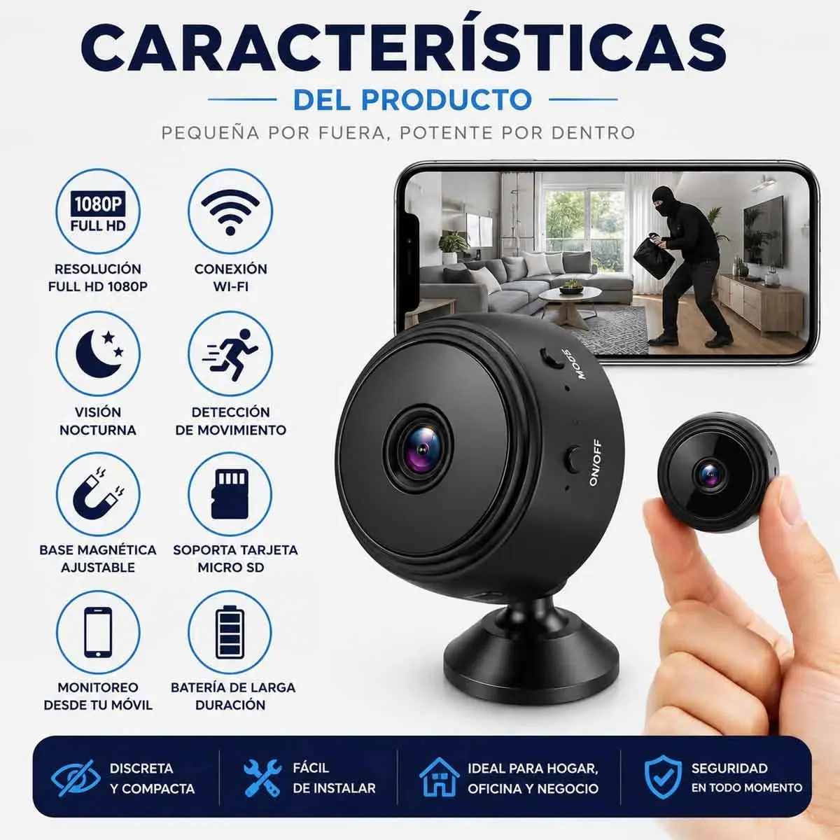 Mini Camara Espia A9, miniatura 6