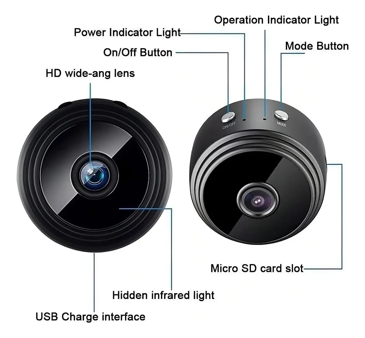 Mini Camara Espia A9, miniatura 7