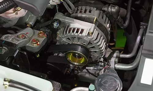 The alternator is responsible for generating electricity in your car's engine.