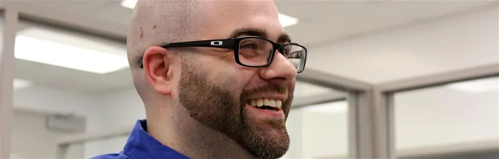 Dustin laughing