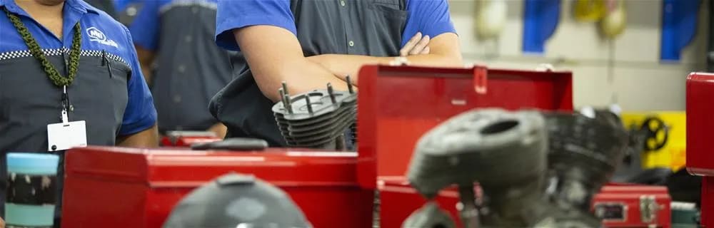 Harley Davidson Motorcycle Mechanics in Training