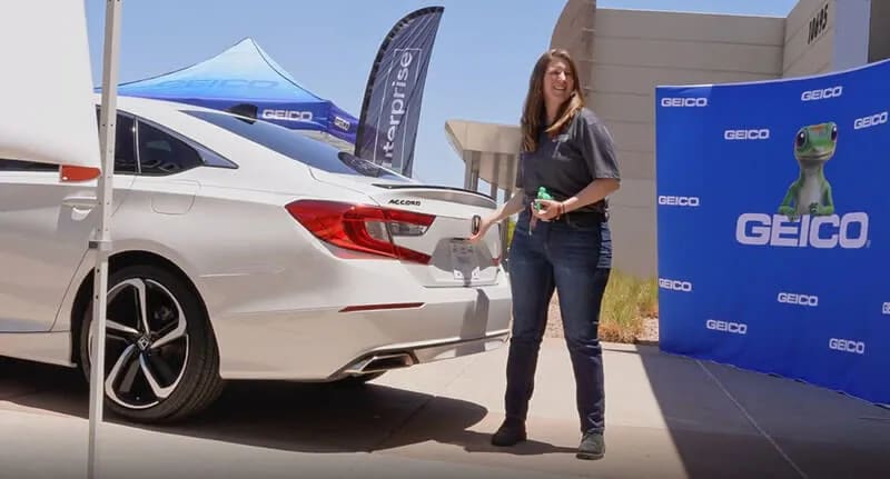 UTI student and veteran Gabby Martinez was recently gifted a newly restored vehicle through the NABC Recycled Rides® program.