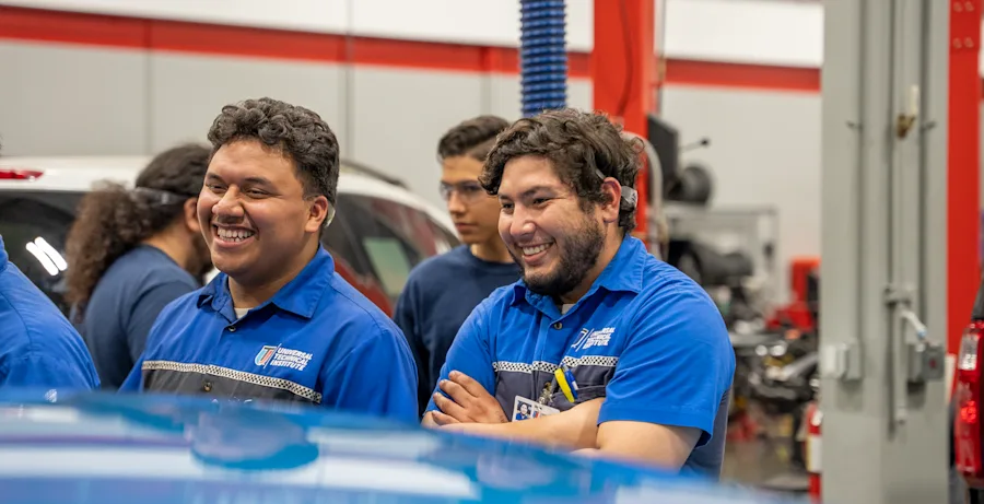 Students smiling