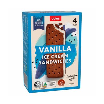 Vanilla Ice Cream Sandwiches