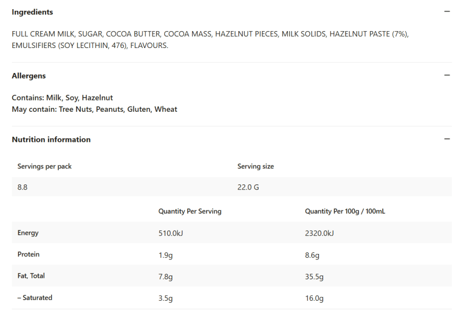 Cadbury Hazelnut — page 2