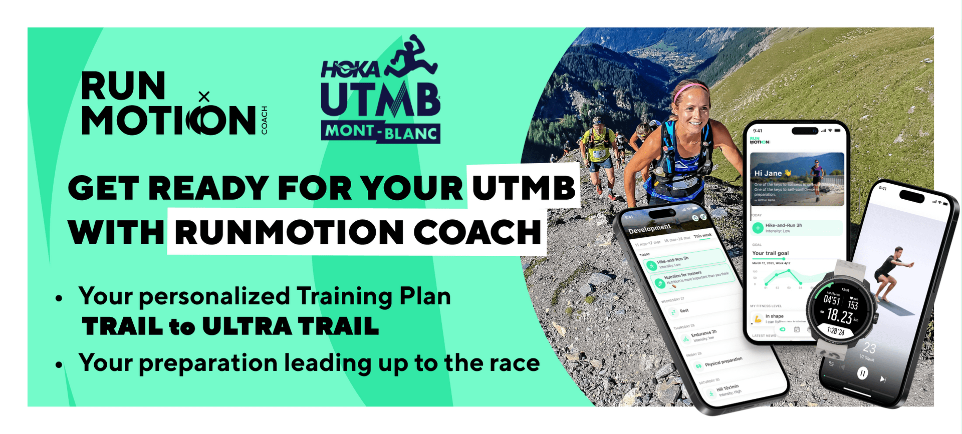 RunMotion Coach - UTMB World Series partner