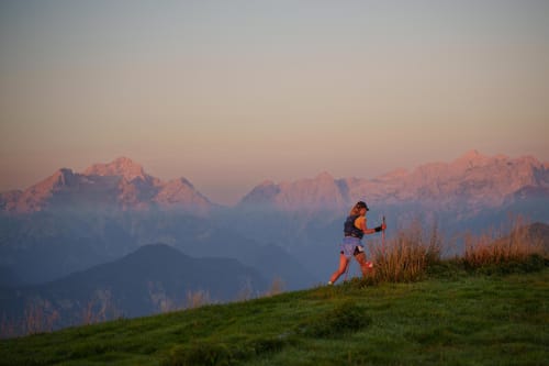 sunrise view of mt triglav along the 120 km route