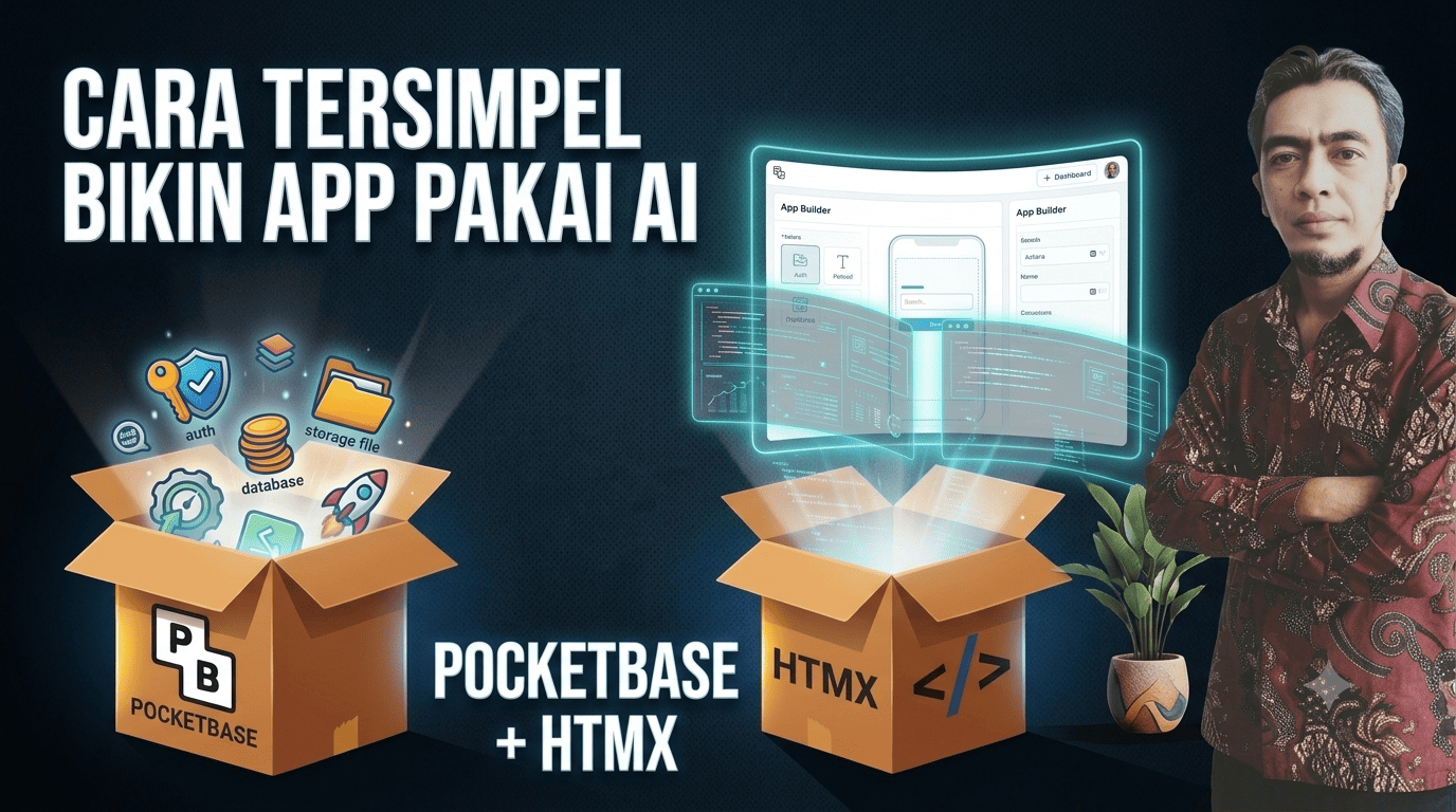 Buat Berbagai Aplikasi dengan Mudah Tanpa koding pakai Pocketbase & HTMX