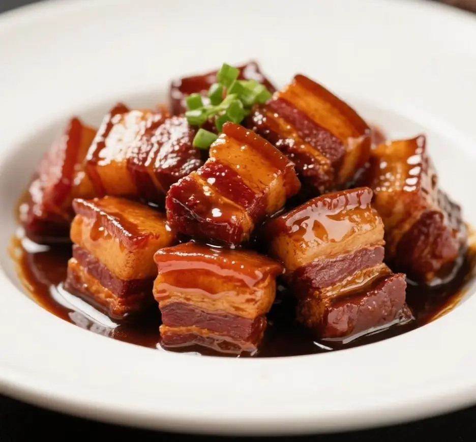 Braised pork, tribute to a leader's table