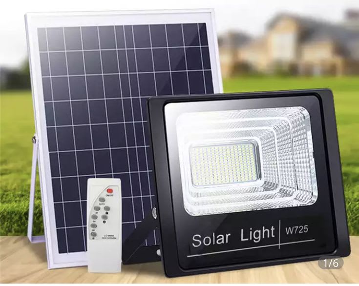 Solar floodlight — yard & compound