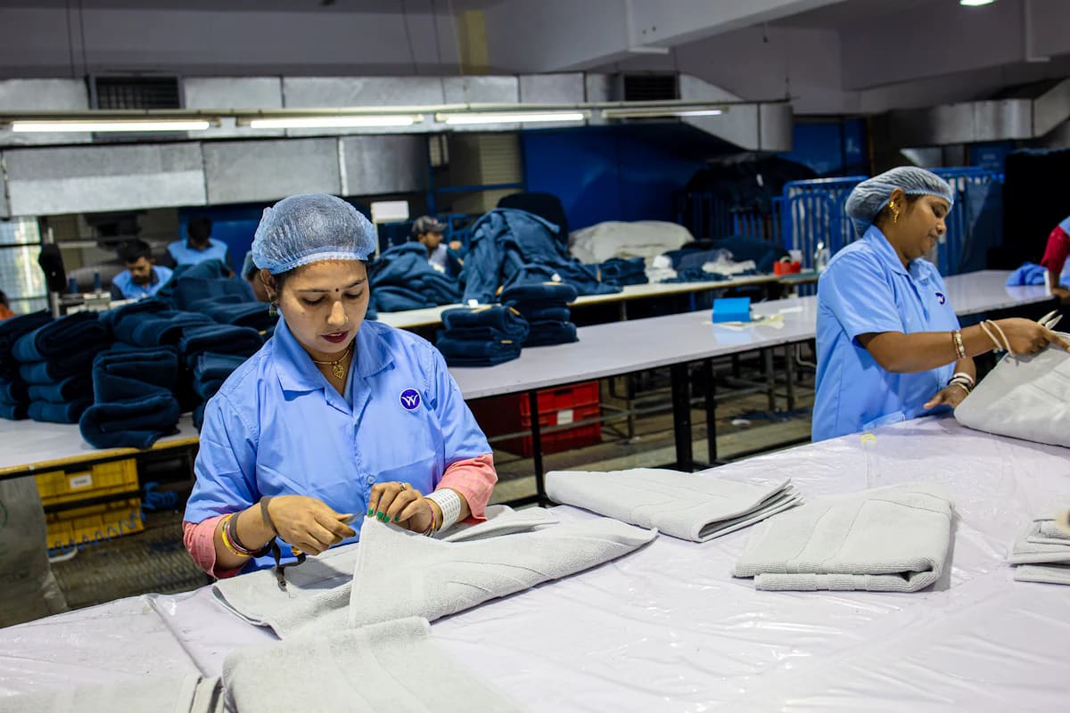 Workers in a garment factory