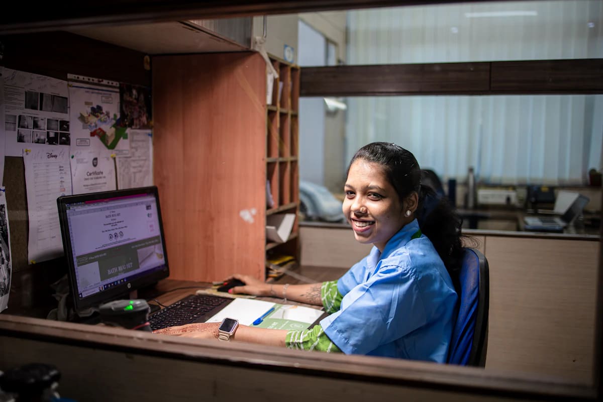 Office staff at work
