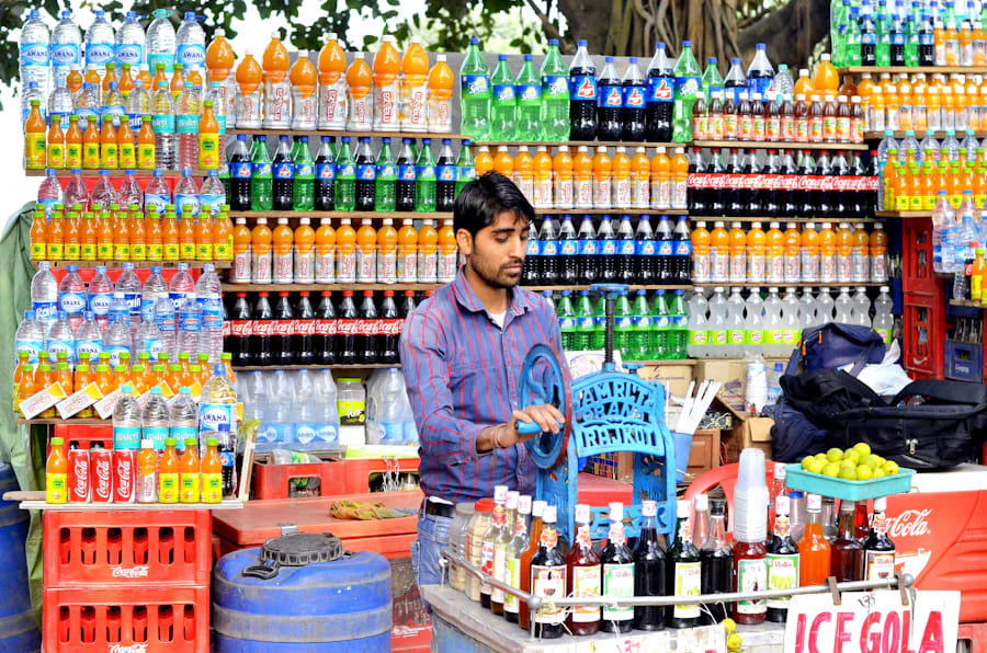 Shopkeeper at a general store